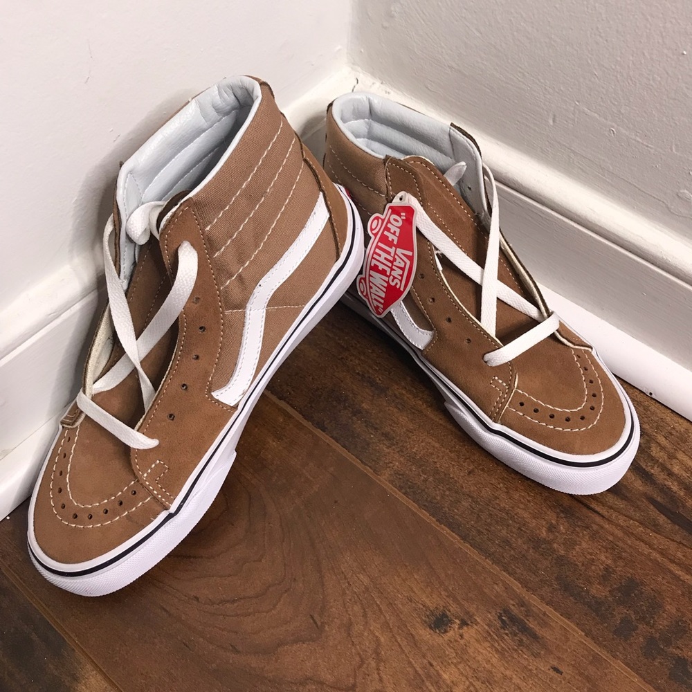 NWT Vans Sk8-Hi Tigers Eye Brown/True White Shoes